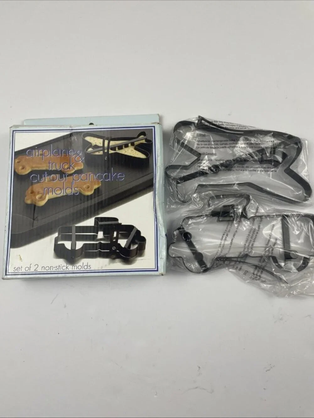 Pancake Molds Airplane/Truck Cut Out Non Stick Metal 2006